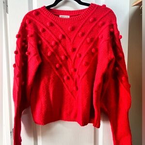Red Vestique sweater